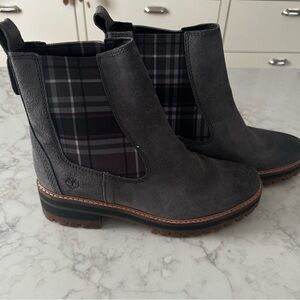 Timberland Dark Gray Suede Ankle Boots